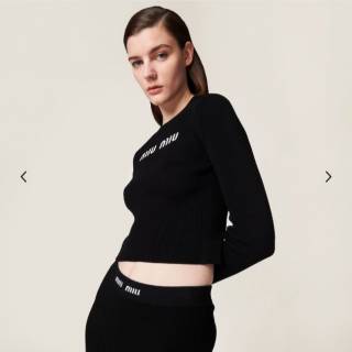 미우미우-여성-비스코스-스웨터-명품 레플리카 미러 SA급