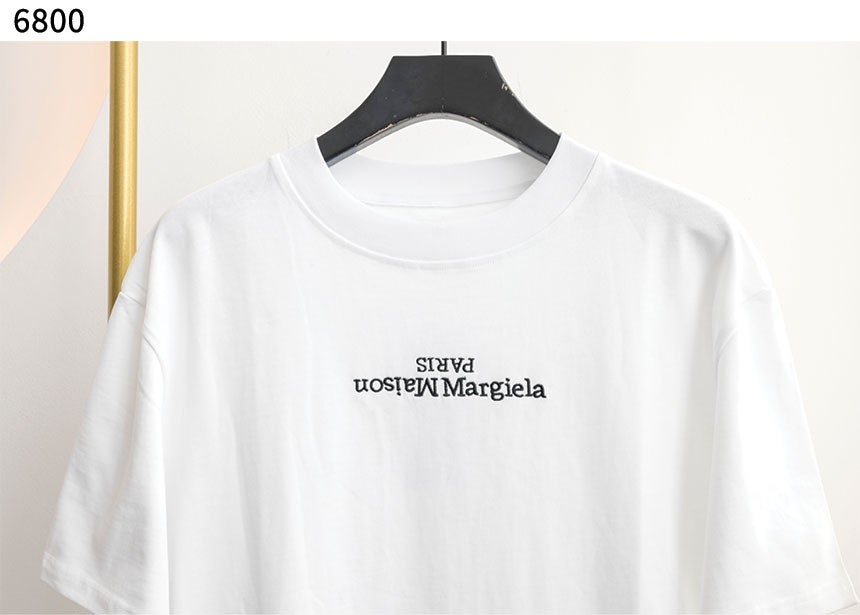 메종마르지엘라-로고-디테일-숏-슬리브-티셔츠-명품 레플리카 미러 SA급