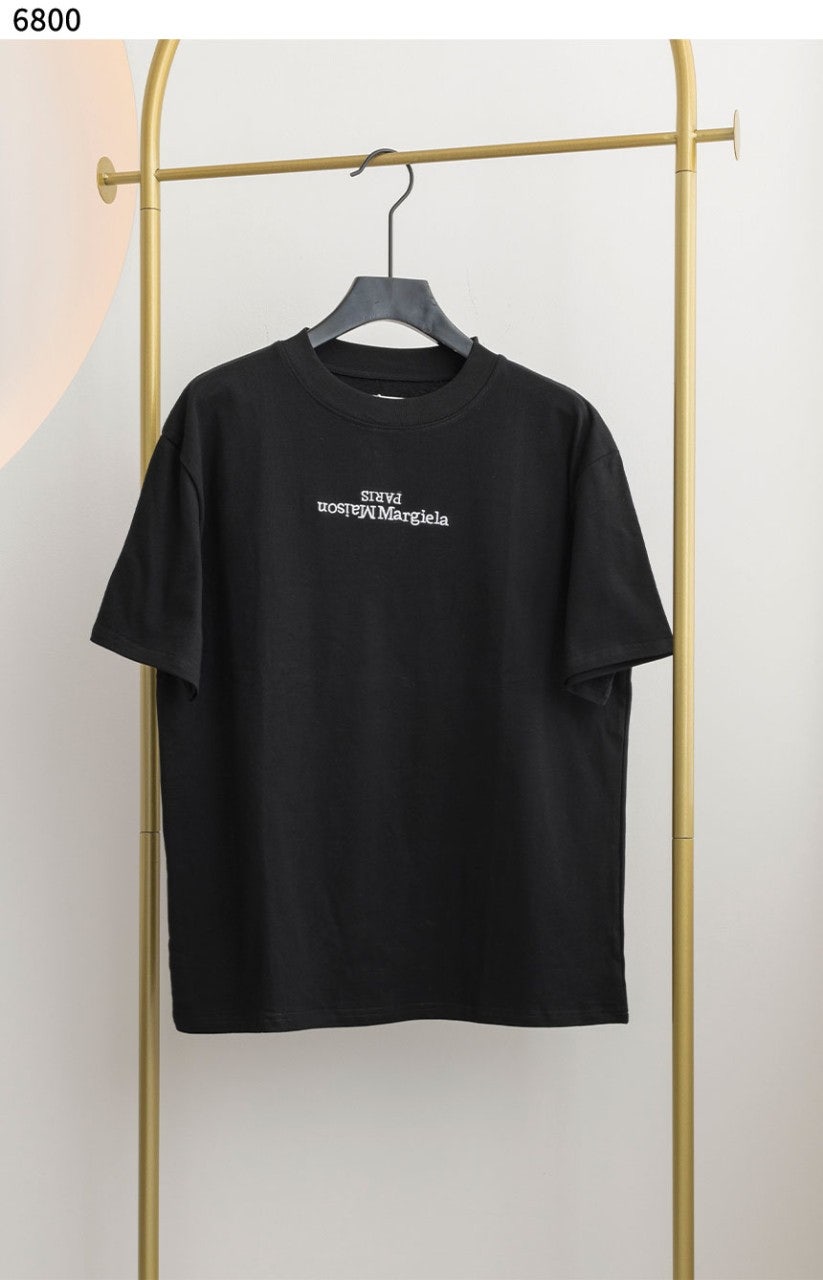 메종마르지엘라-로고-디테일-숏-슬리브-티셔츠-명품 레플리카 미러 SA급
