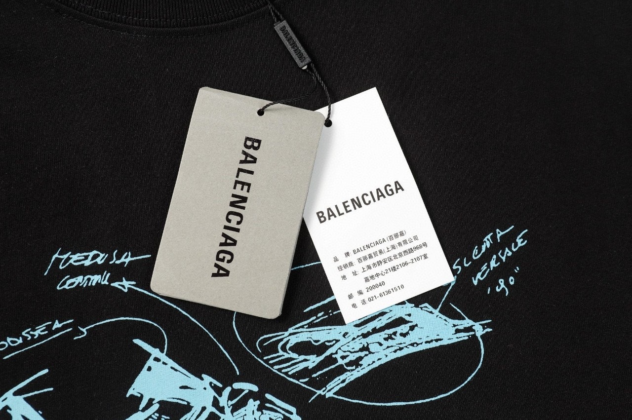 발렌시아가-런-워싱-티셔츠-1-명품 레플리카 미러 SA급